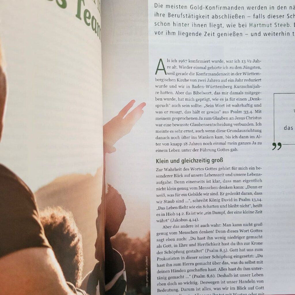 Blick ins Heft von Mein Konfirmations-Jubiläum
