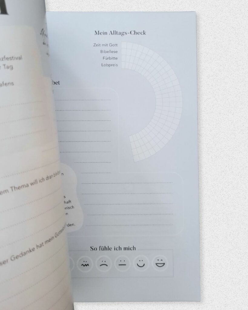 Journalseite mit einem Tracking-Bereich