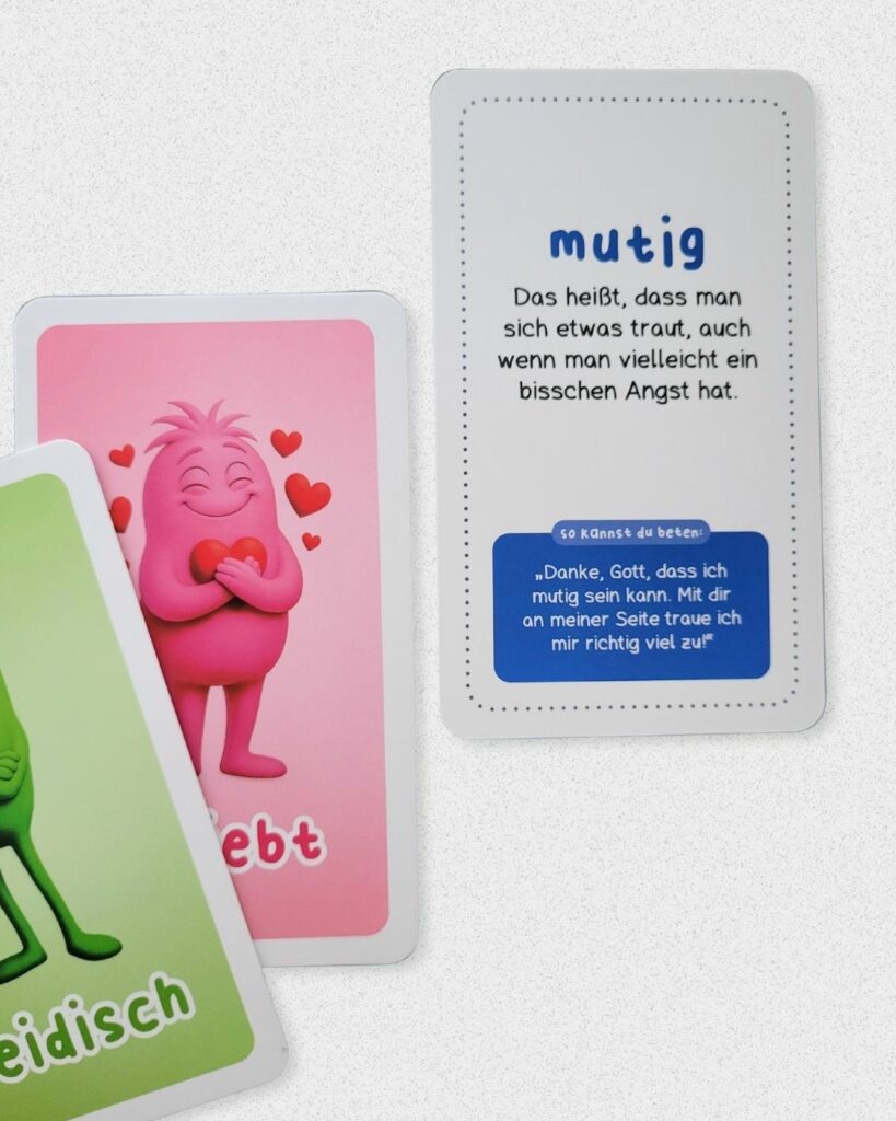 Rueckseite einer Gefuehlskarte